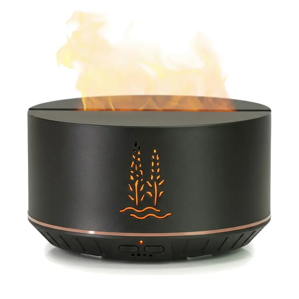 Humidificador USB Fogata con Lavandas 500ml 17x10cm (Sin filtro - apto aceites).webp