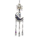 Colgante de Cristales - Luna con Loto (Lapizlazuli).webp