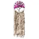 Atrapasueños - Arbol con Lentejuelas (Aro 20cm) fucsia.webp