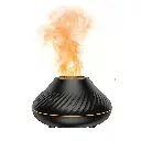 Humidificador Fogata Redondo Negro.webp
