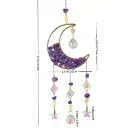 Colgante Cristal Luna Amatista