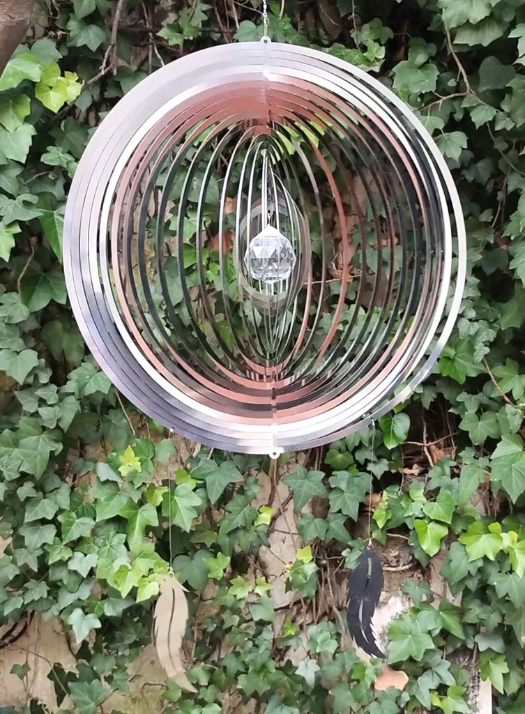 WindSpinner Premium 33cm - Esfera del Cielo (Acero Inox.)