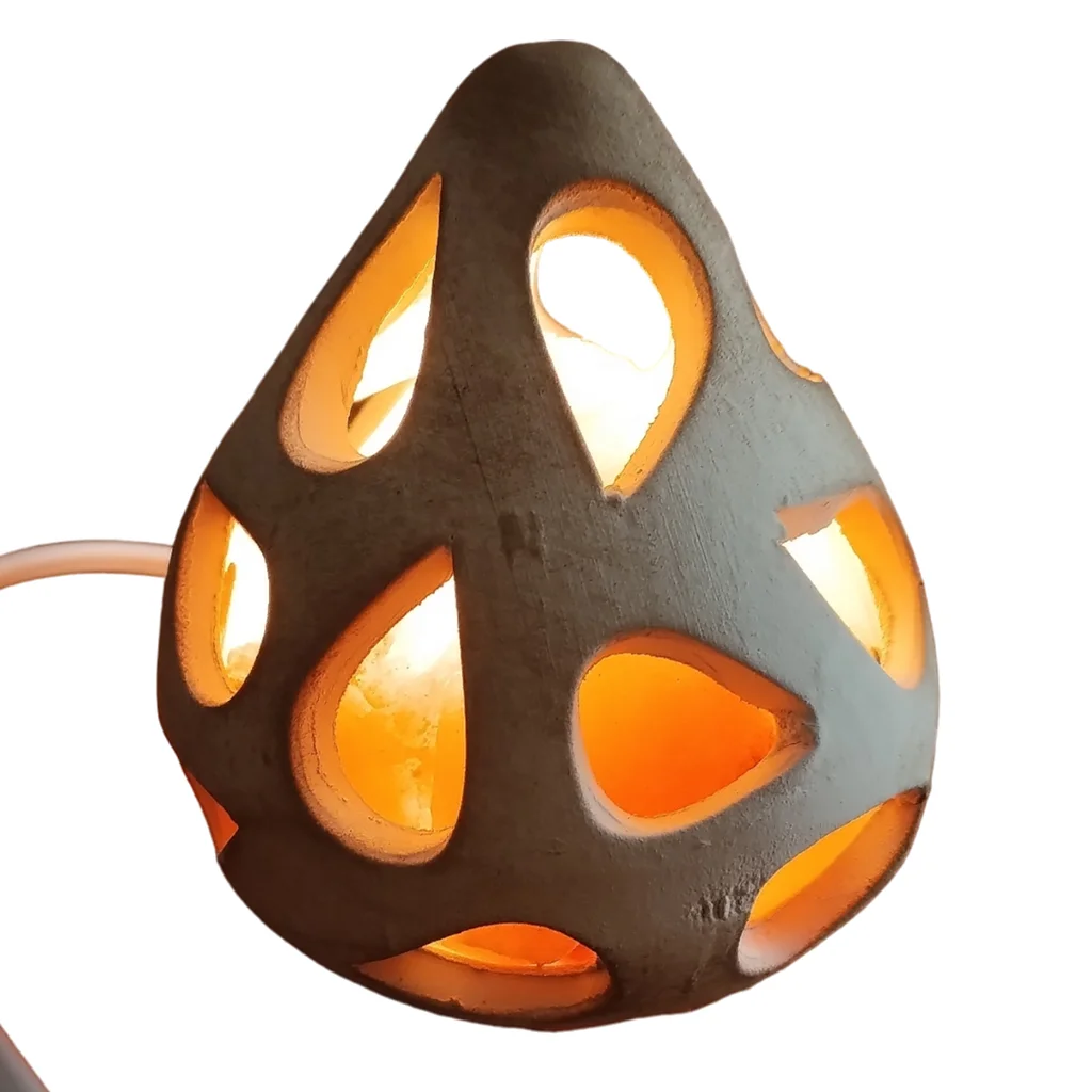 Lámpara de Sal Gota de Pétalos Toda Calada 11x11cm