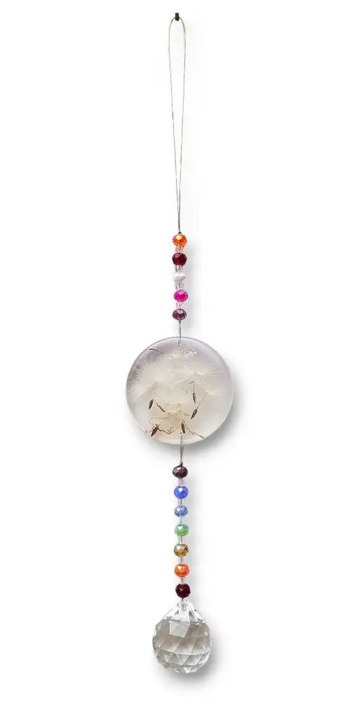 Atrapasol con Dientes de Leon en Resina - 35cm