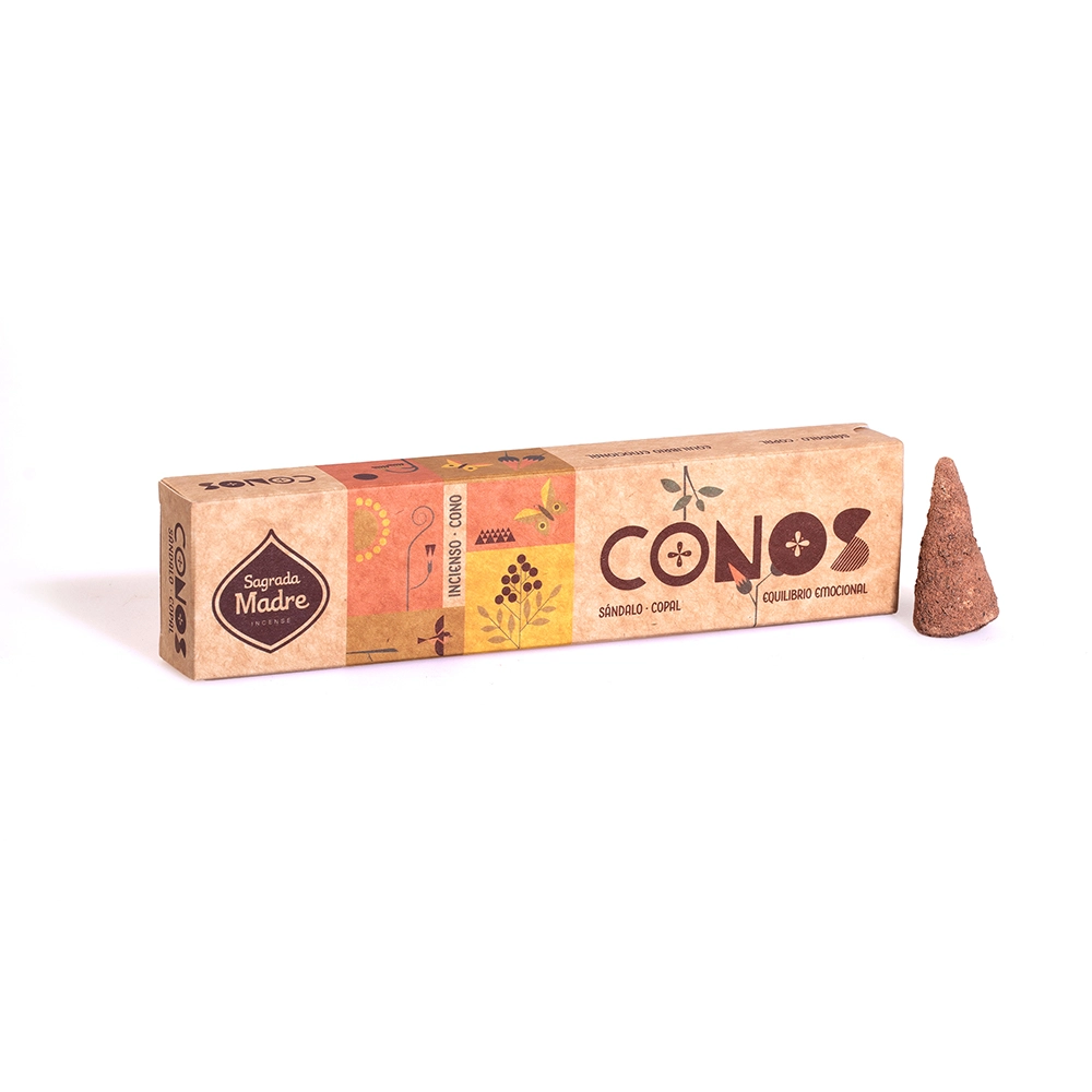 Sahumerios S.M. en Conos - Sándalo & Copal (8u)