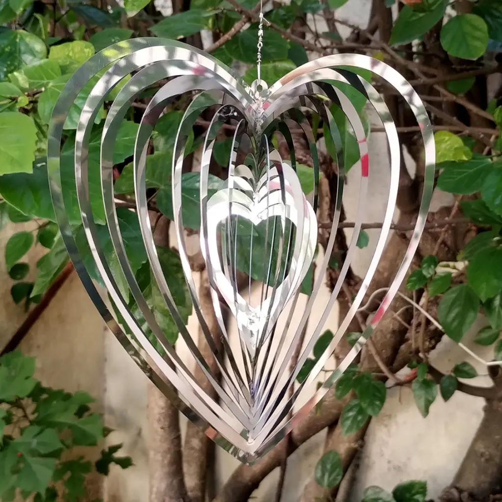 WindSpinner 20cm - Corazón (Acero Inox.)