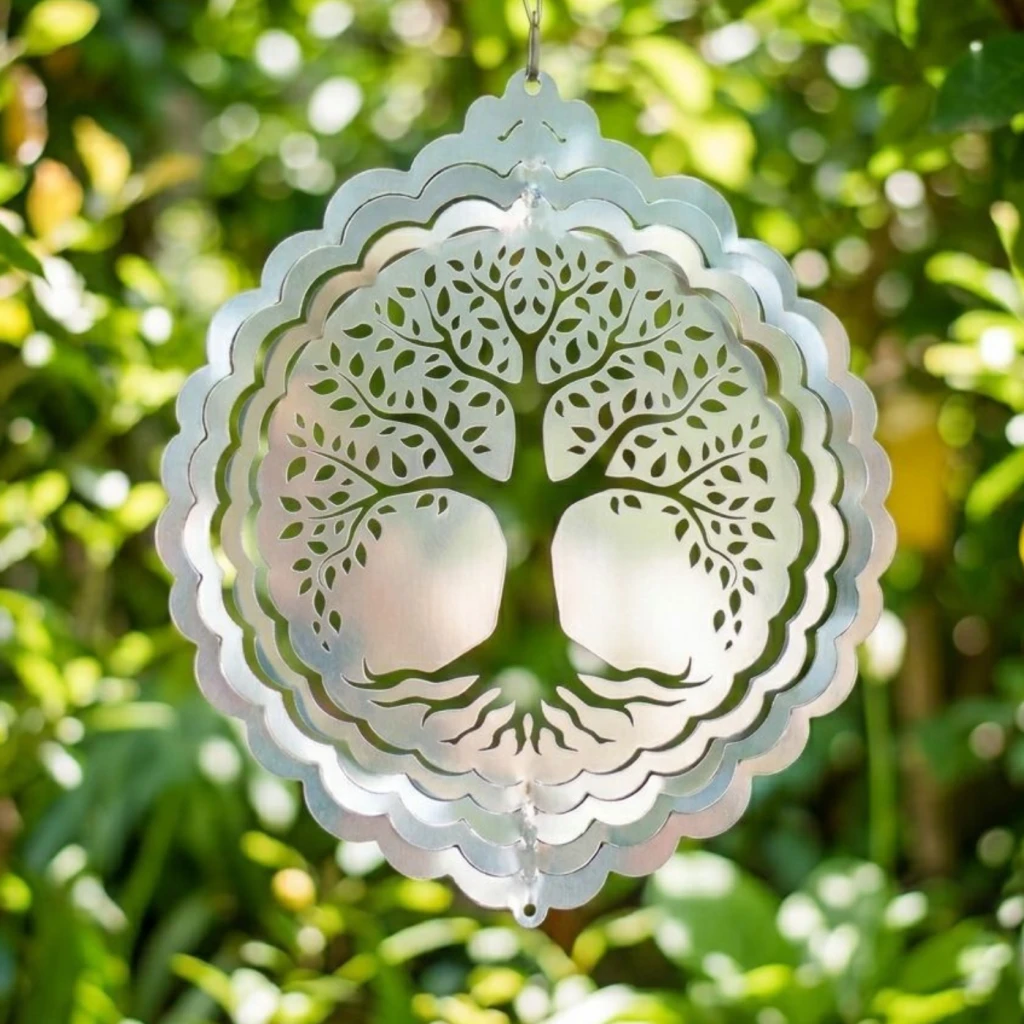 WindSpinner 20cm - Arbol de la vida (Acero Inox.)
