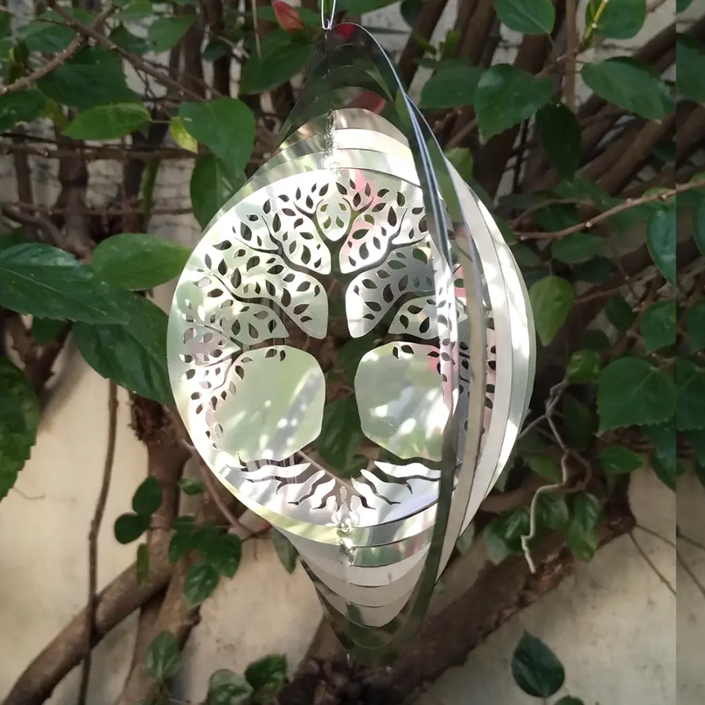 WindSpinner 20cm - Arbol de la vida (Acero Inox.)