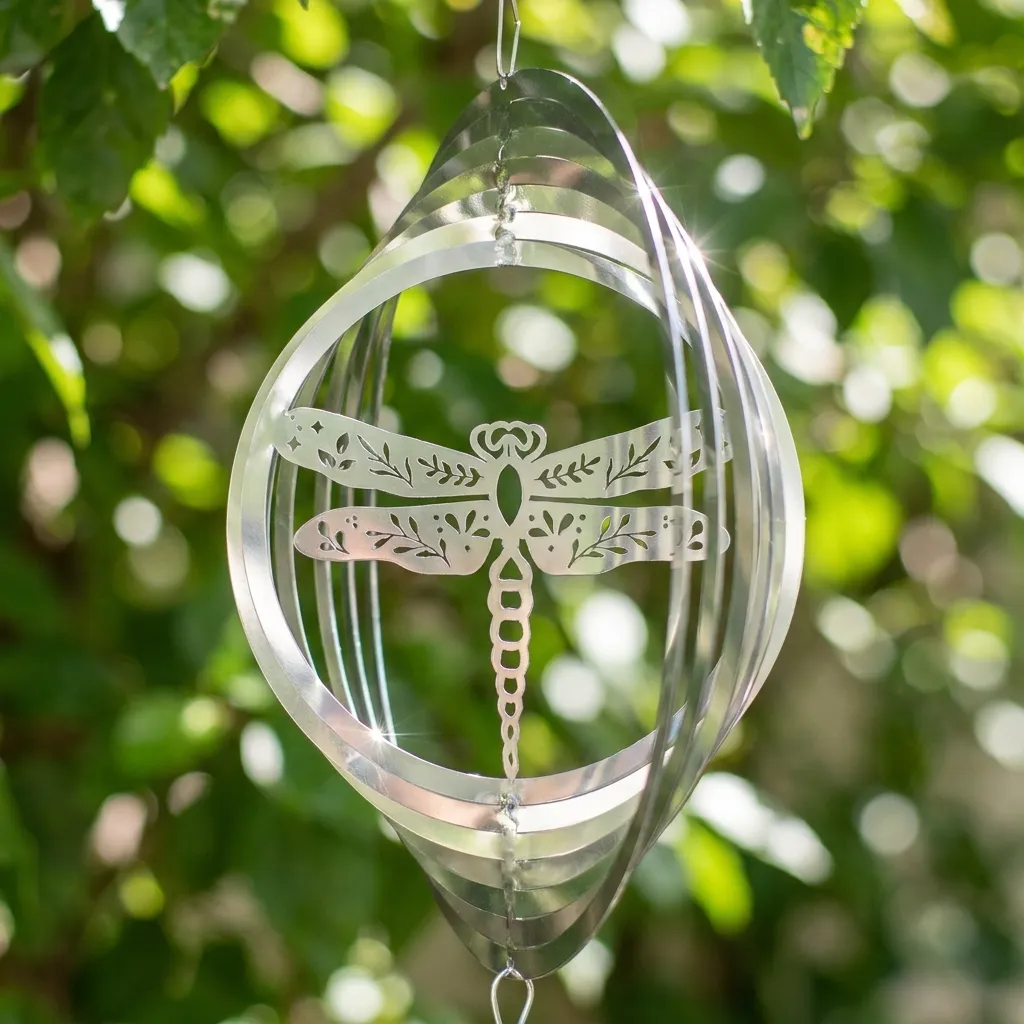 WindSpinner 20cm - Libélula (Acero Inox.)
