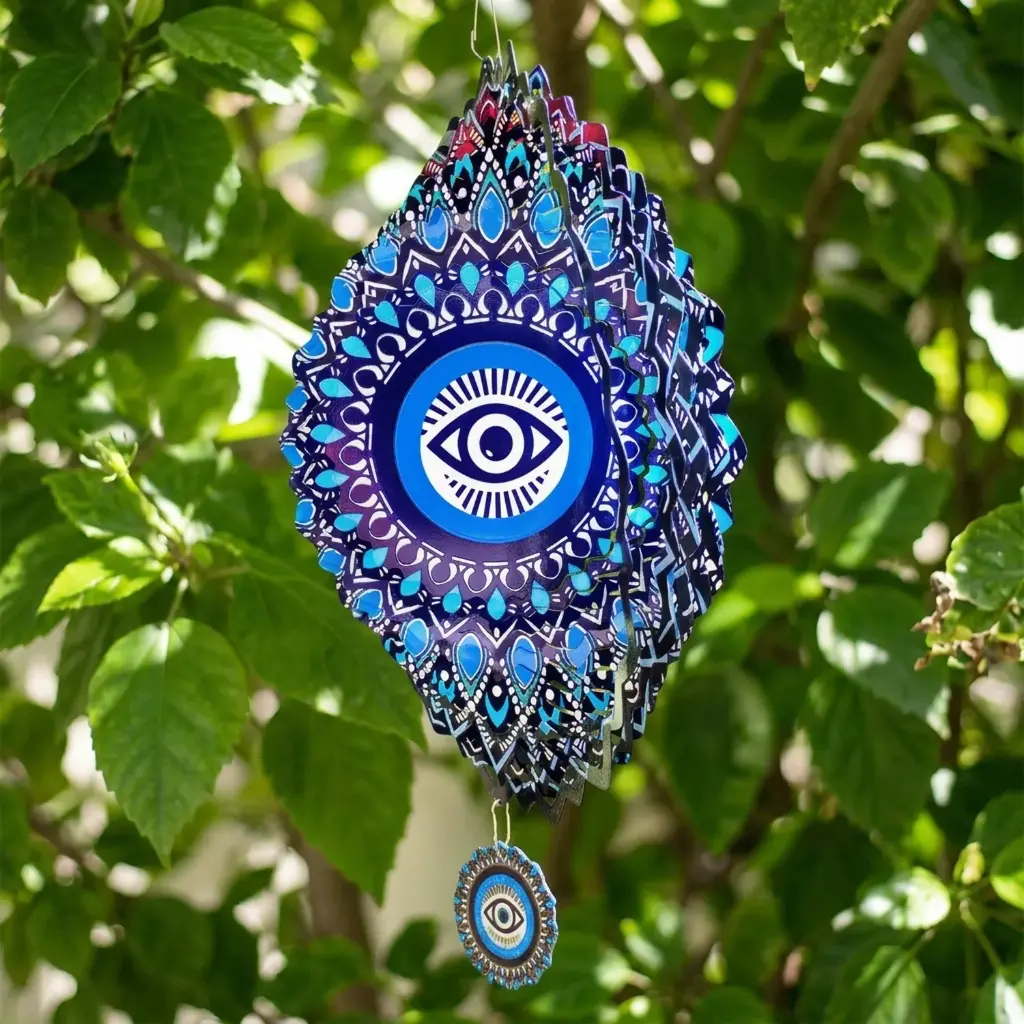 Windspinner Pintado 30cm - Ojo turco (Brillante)