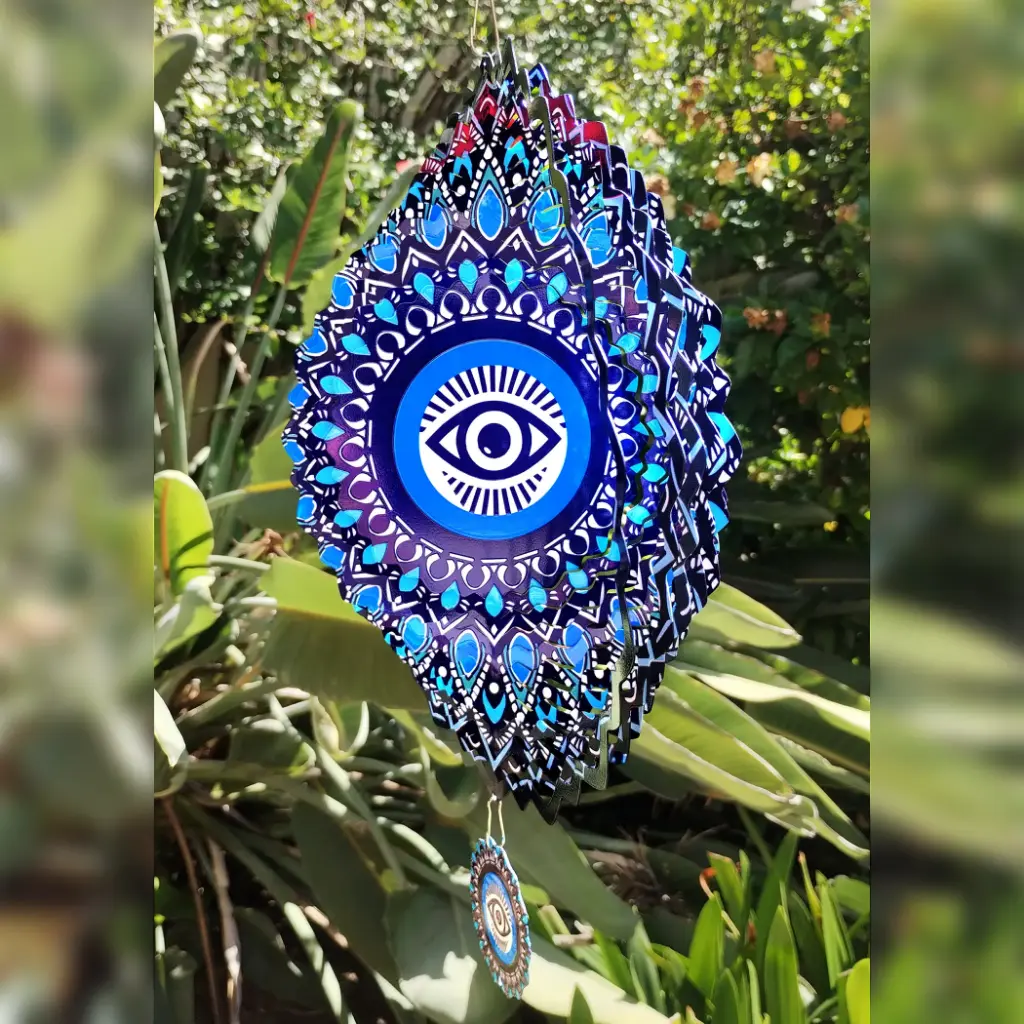 Windspinner Pintado 30cm - Ojo turco (Brillante)