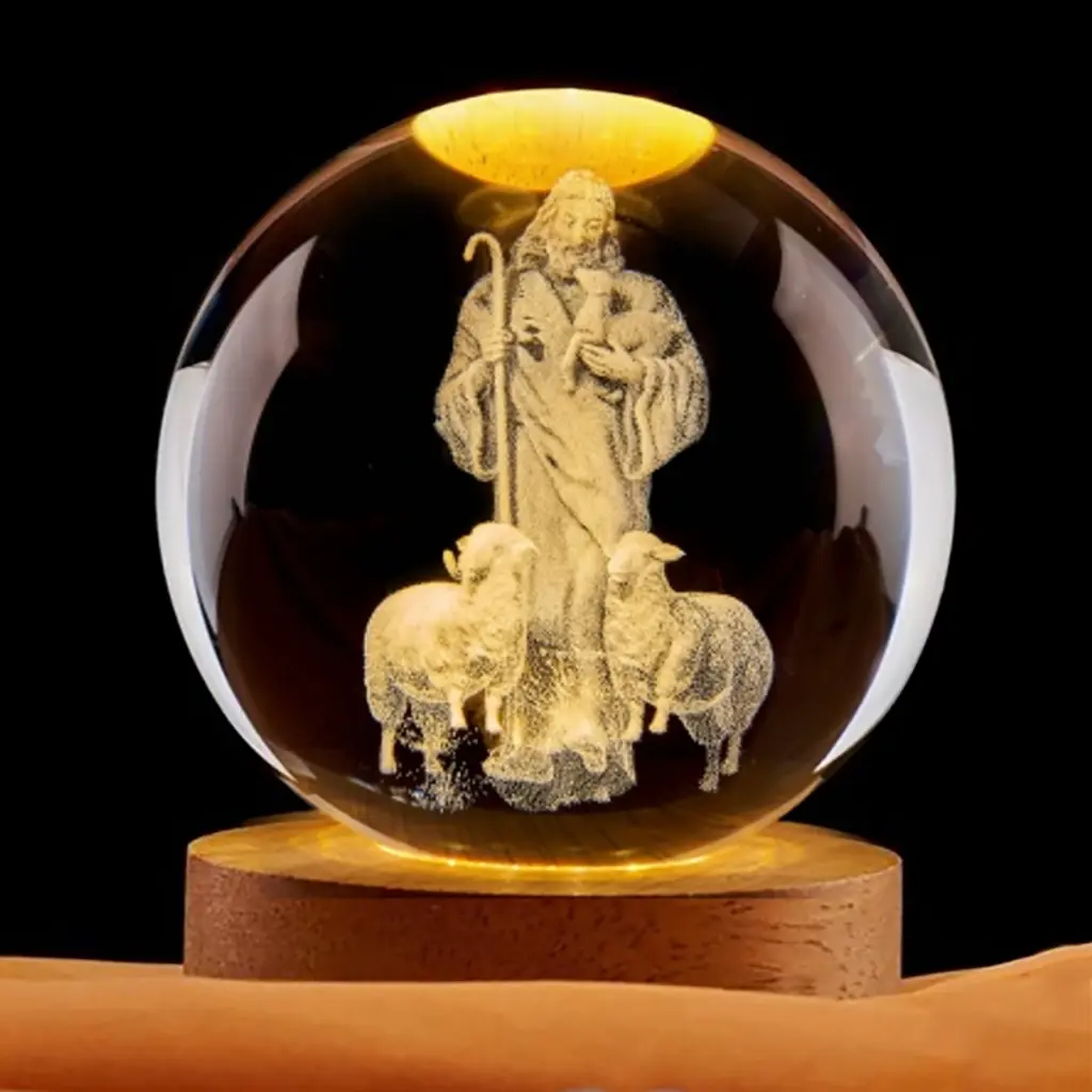 Lampara Esfera de Vidrio - Jesús Pastor (6cm)