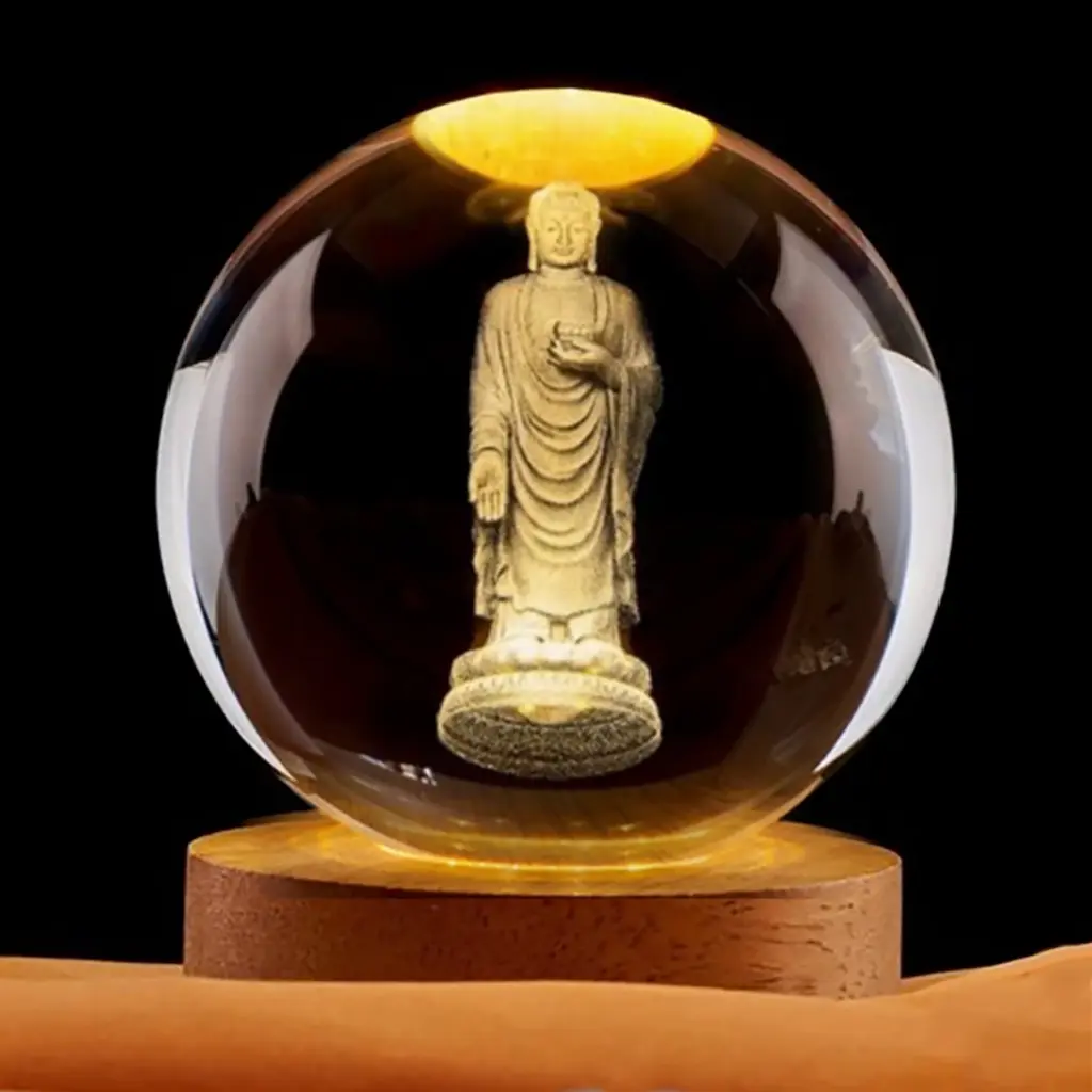 Lampara Esfera de Vidrio - Buda (6cm)