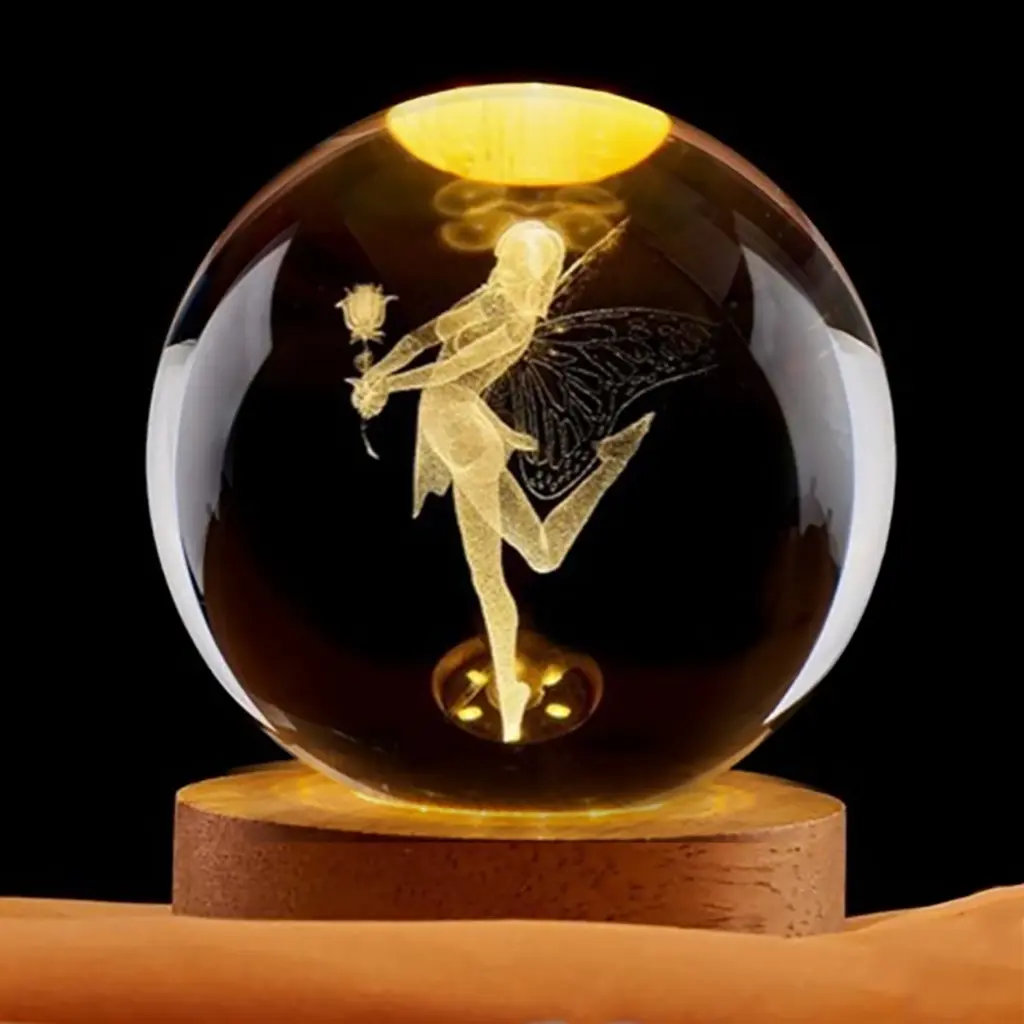 Lamp. Esfera de Vidrio - Hada (6cm)