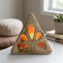 Lámpara de Sal Pirámide de pétalos 12x10cm