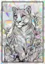 Sticker Suncatcher (Atrapasol) - 004. Puma