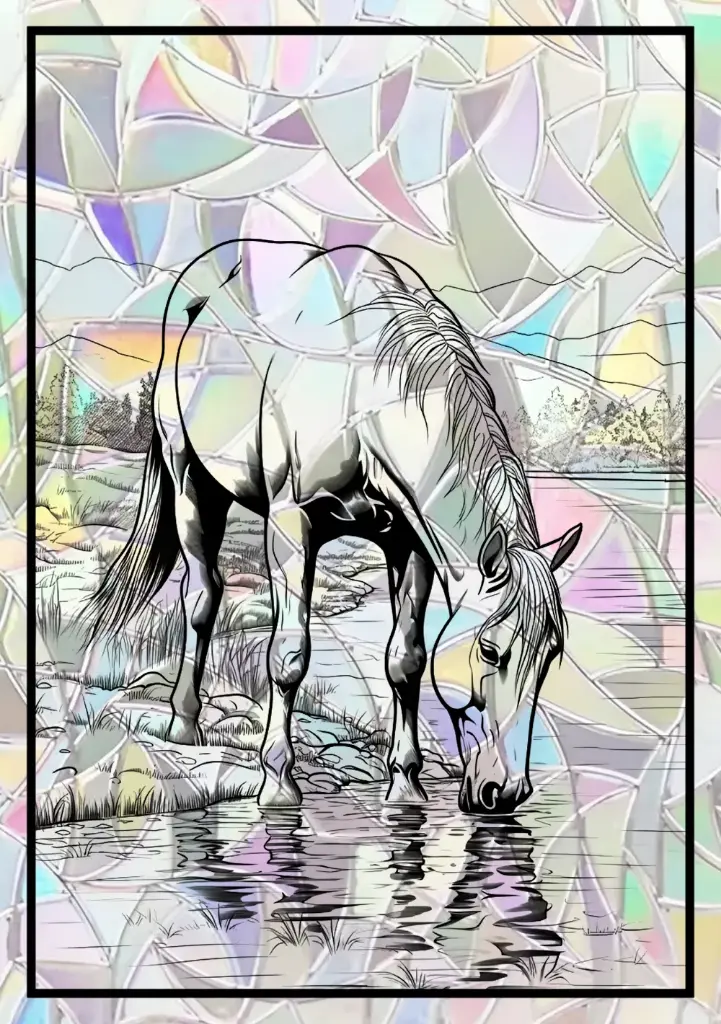 Sticker Suncatcher (Atrapasol) - 005. Caballo