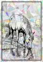 Sticker Suncatcher (Atrapasol) - 005. Caballo