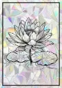 Sticker Suncatcher (Atrapasol) - 012. Flor de loto