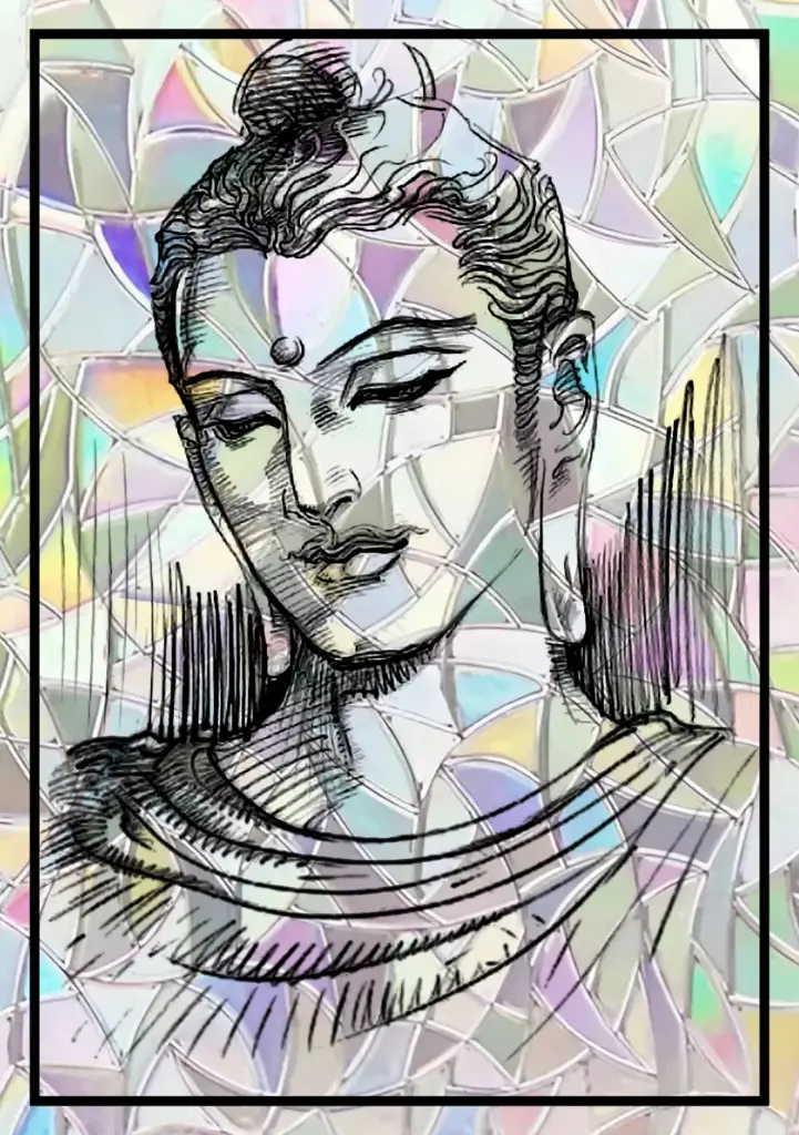 Sticker Suncatcher (Atrapasol) - 020. Buddha