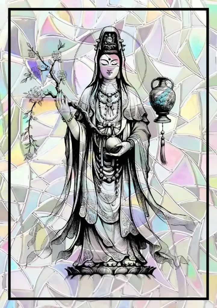 Sticker Suncatcher (Atrapasol) - 021. Kwan Ying