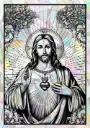Sticker Suncatcher (Atrapasol) - 023. Jesús