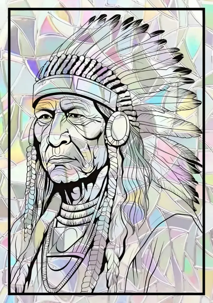 Sticker Suncatcher (Atrapasol) - 025. Chamán