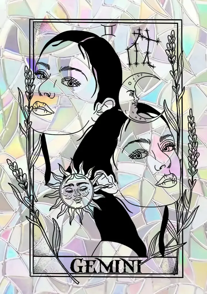 Sticker Suncatcher (Atrapasol) - 033. Signo Géminis