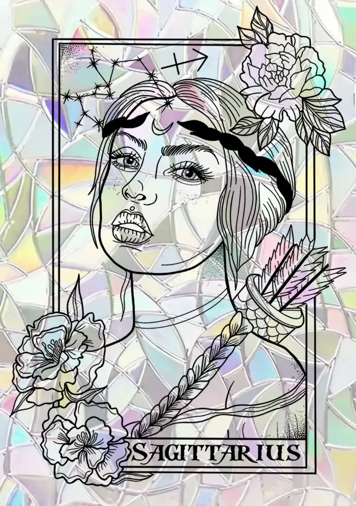 Sticker Suncatcher (Atrapasol) - 039. Signo Sagitario