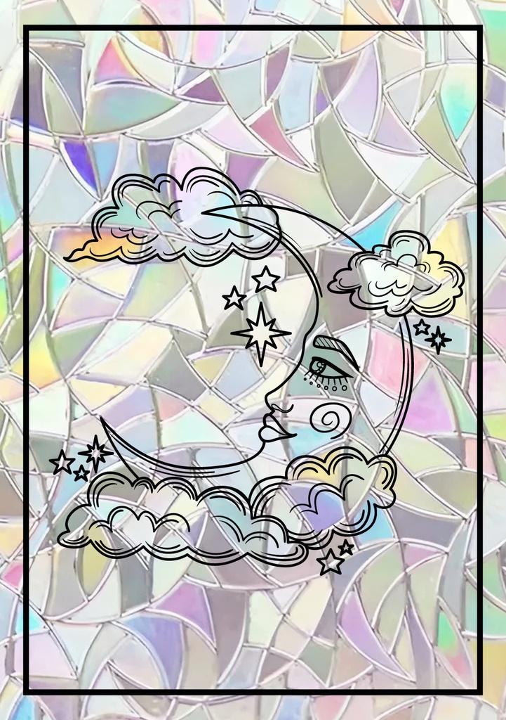 Sticker Suncatcher (Atrapasol) - 050. Luna