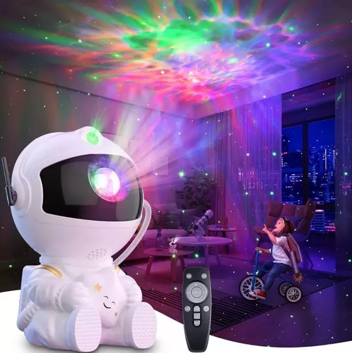 Proyector Galaxia Astronauta 12cm - Promo!