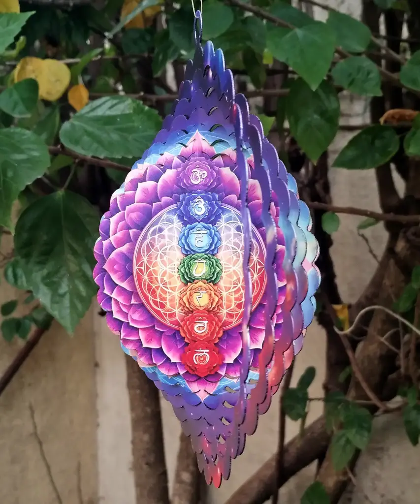 LIQUIDACIÓN de 2da - WindSpinner 20cm Mandala 7 chakras