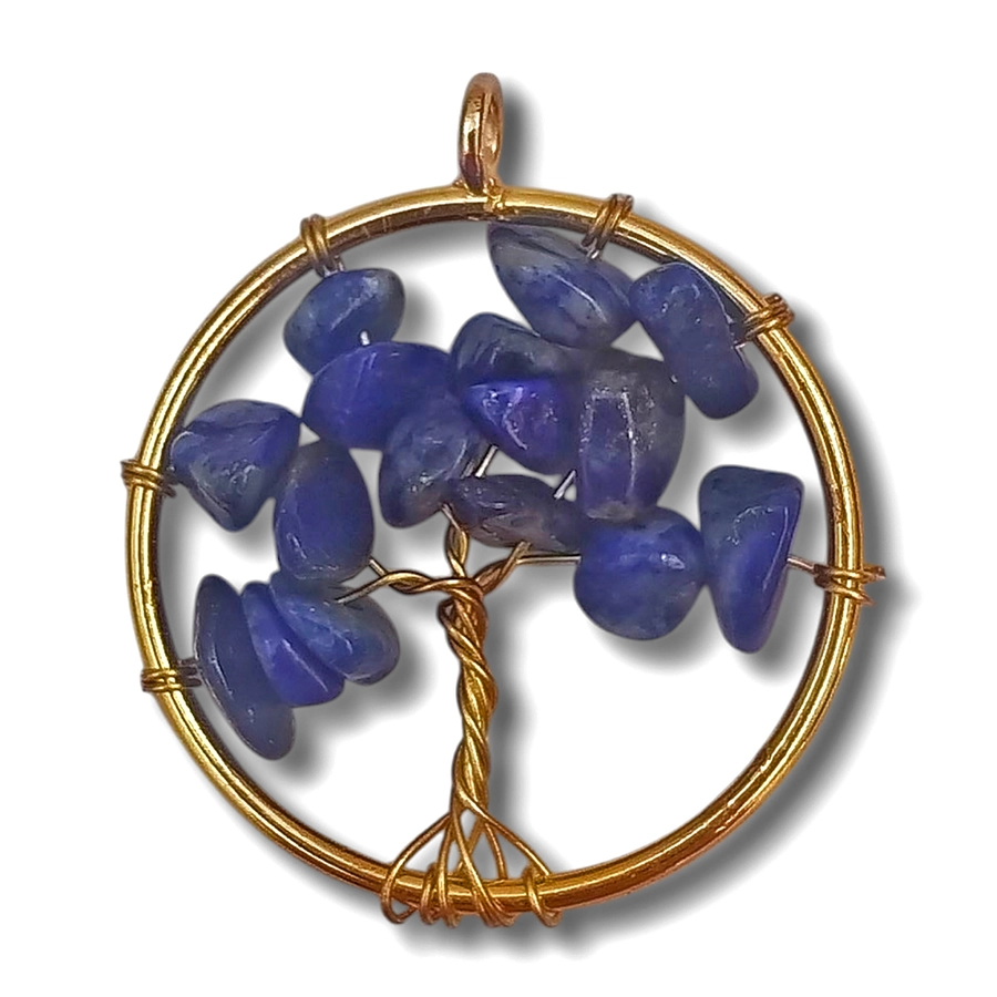 Dije 3cm - Arbol de la vida de Lapizlazuli