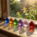 Atrapasol de vidrio grande de COLORES (4cm)