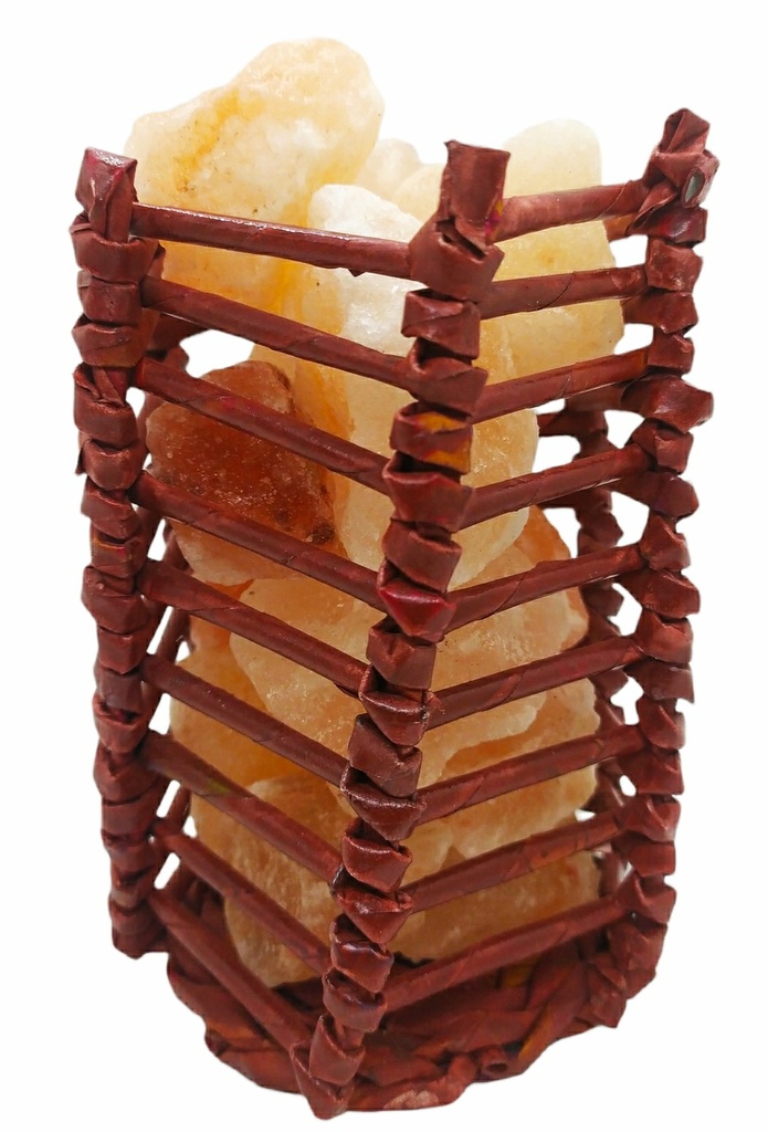 Lámpara de sal N°6 Torre trenzada 14x9cm