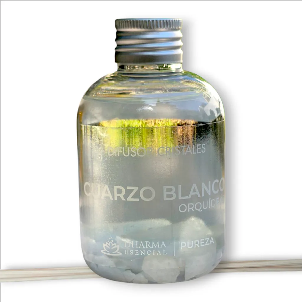 Difusor con Cristales - Cuarzo Blanco & Orquídeas (150ml)