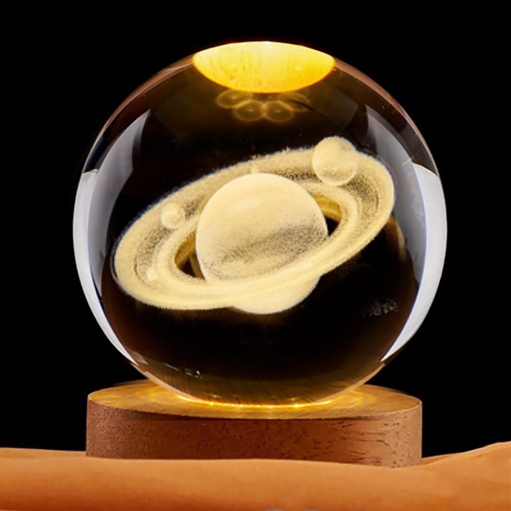 Lampara Esfera de Vidrio - Saturno (6cm)