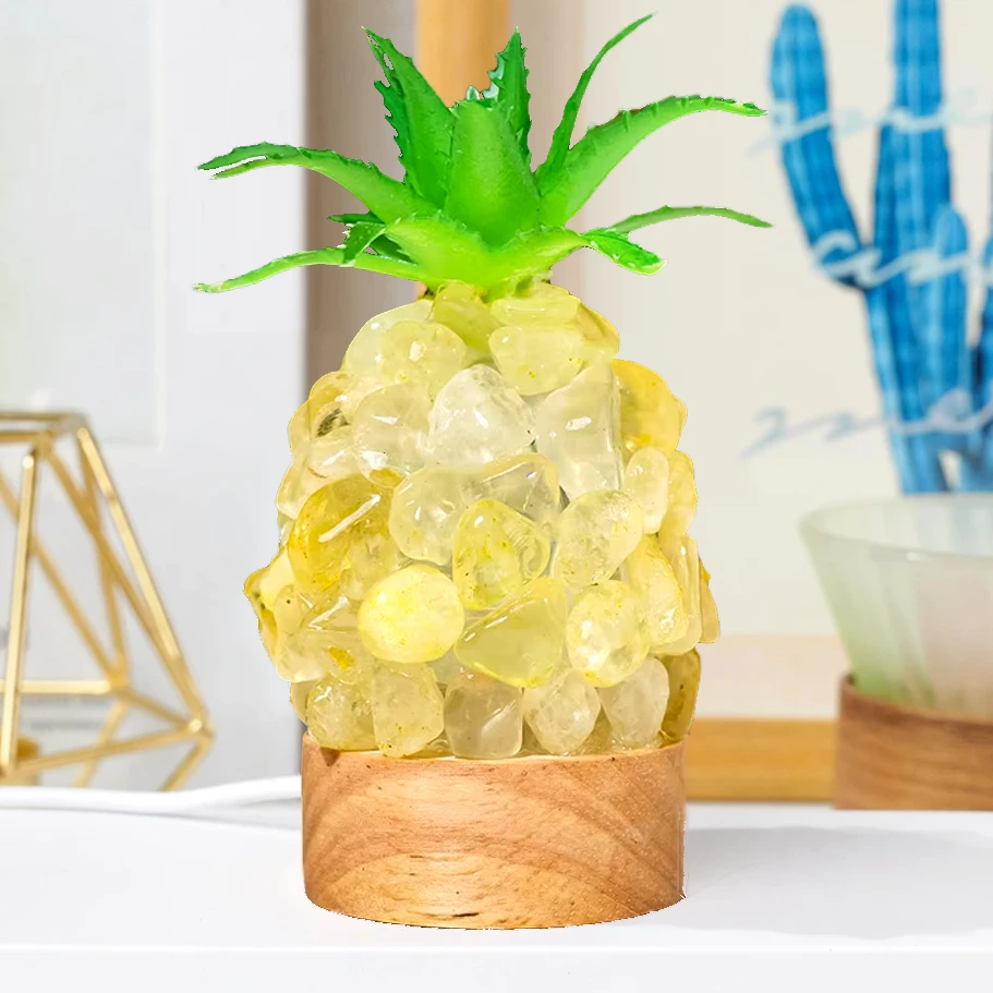 LIQUIDACIÓN - Lampara de Piña - Citrino (12x5cm)