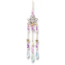 Colgante de Cristales - Loto de amatistas (45x4cm)