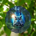 Windspinner 20cm NUEVOS - Buho sabiduría (Pintado ambos lados)