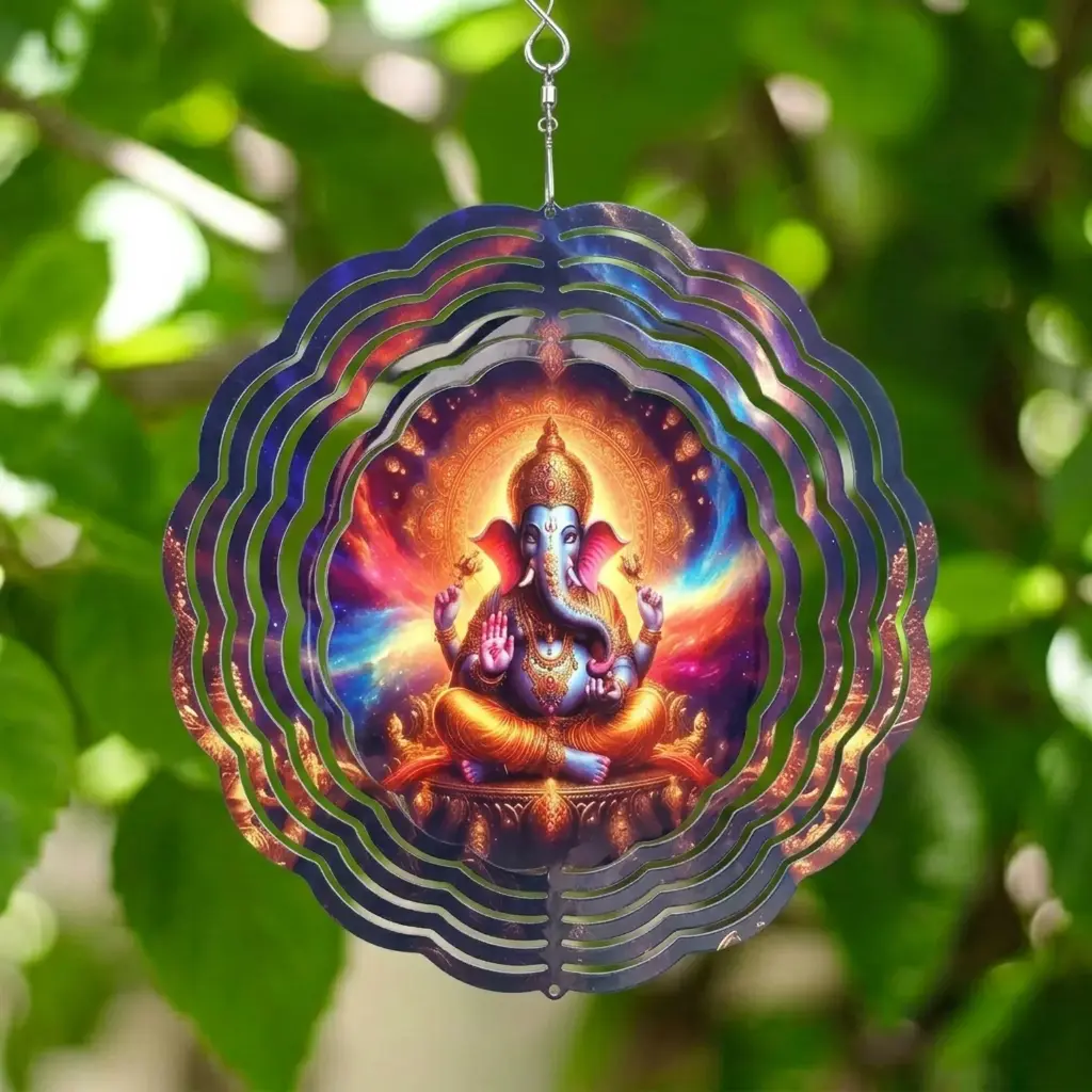 Windspinner 20cm NUEVOS - Ganesha (Pintado ambos lados)