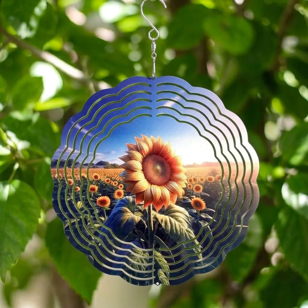 Windspinner 20cm NUEVOS - Girasol (Pintado ambos lados)