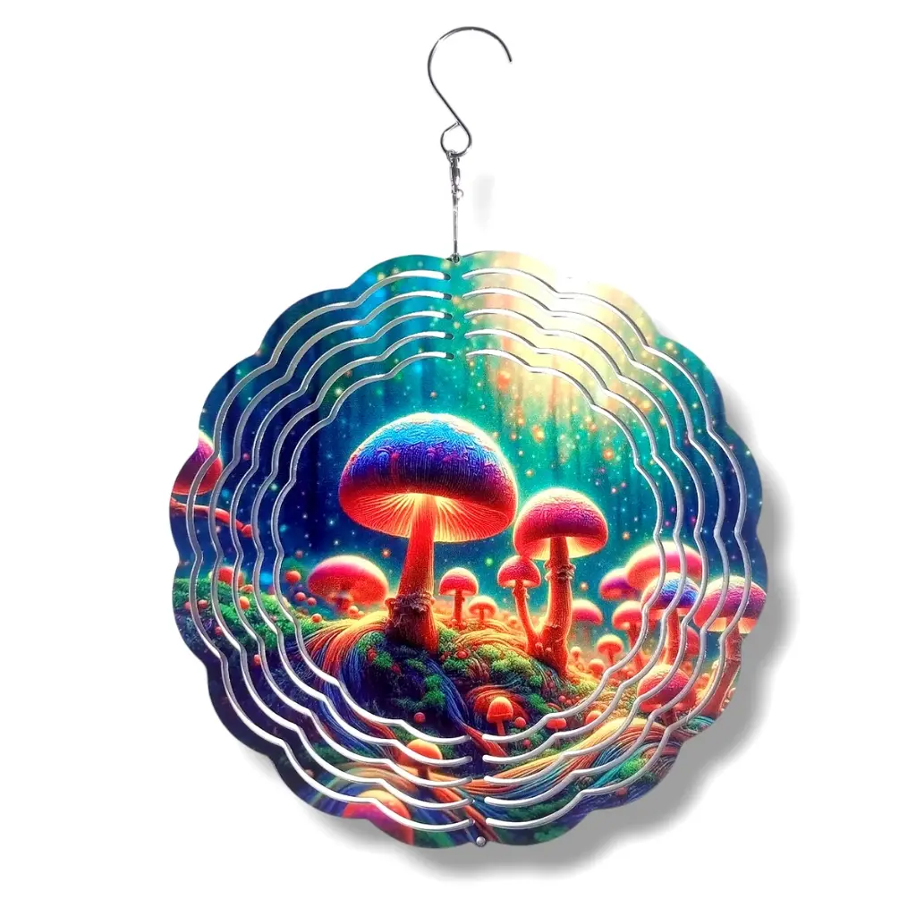 Windspinner 20cm NUEVOS - Hongos Mágicos (Pintado ambos lados)