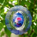 Windspinner 20cm NUEVOS - Flor de loto (Pintado ambos lados) 