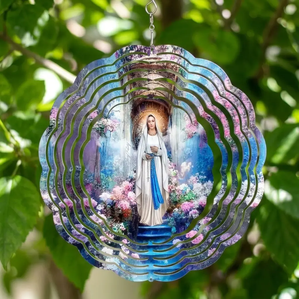 Windspinner 20cm NUEVOS - Virgen María (Pintado ambos lados)