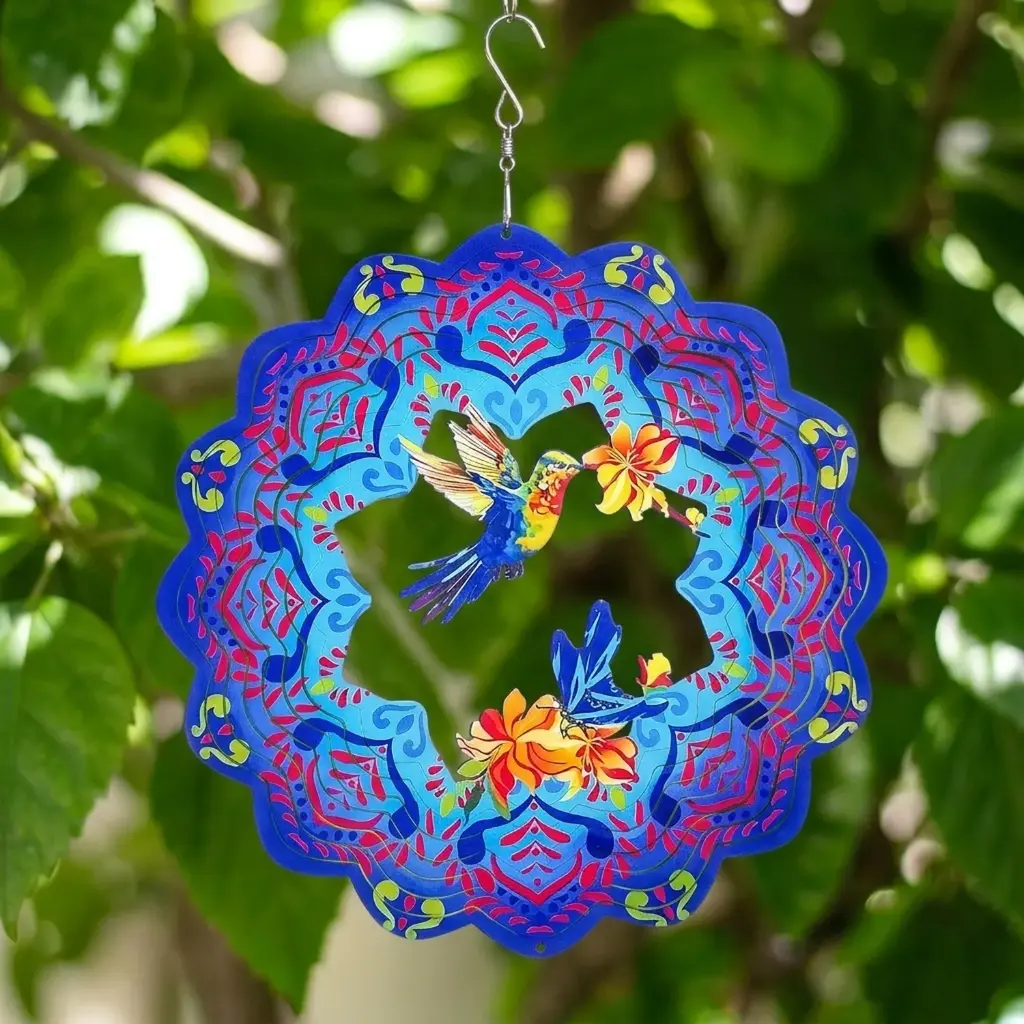 Windspinner Pintado 30cm - Colibri y mariposas (Liquidación)