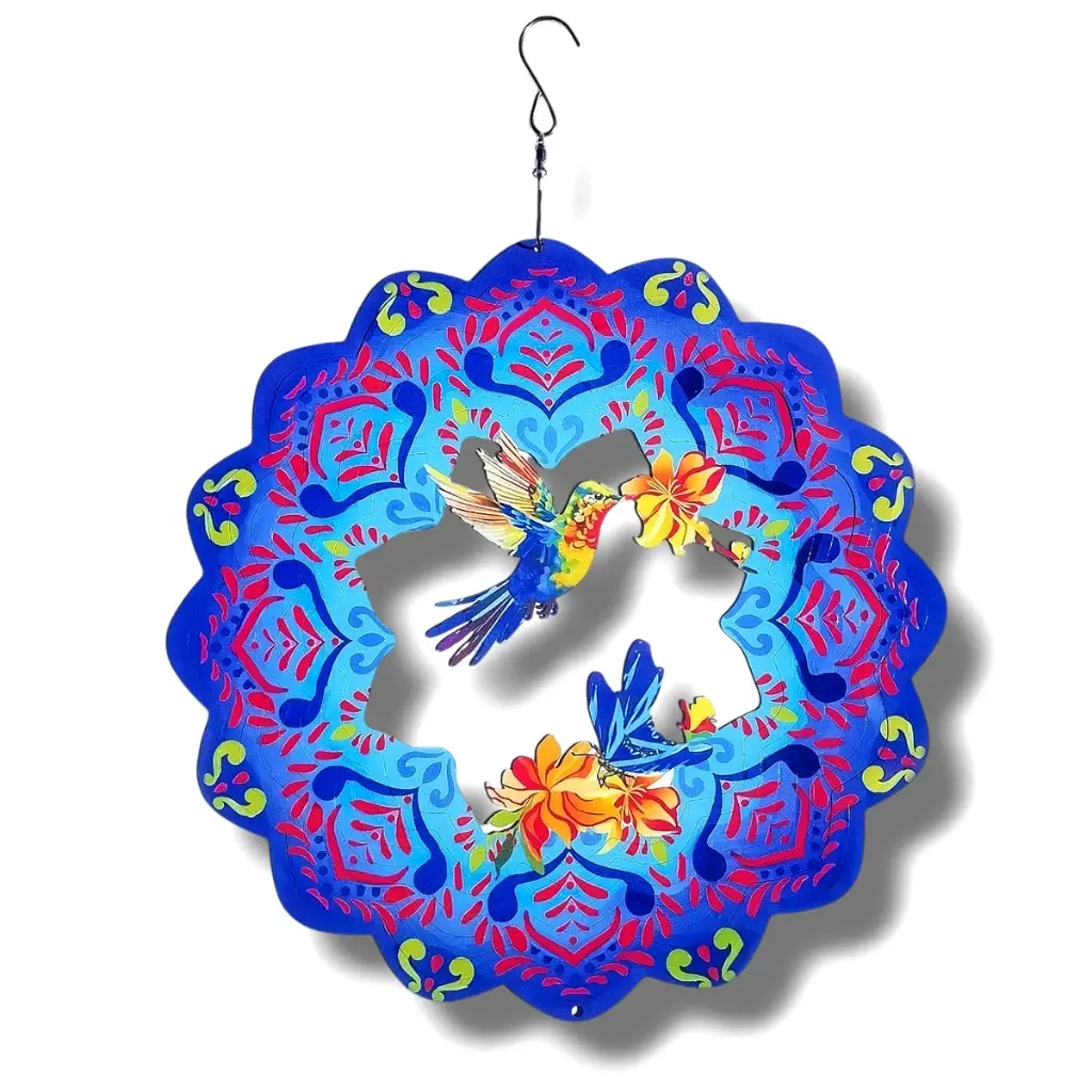 Windspinner Pintado 30cm - Colibri y mariposas (Liquidación)