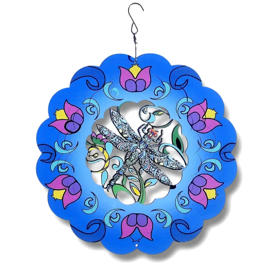 Windspinner Pintado 30cm - Libélula (Nuevo)