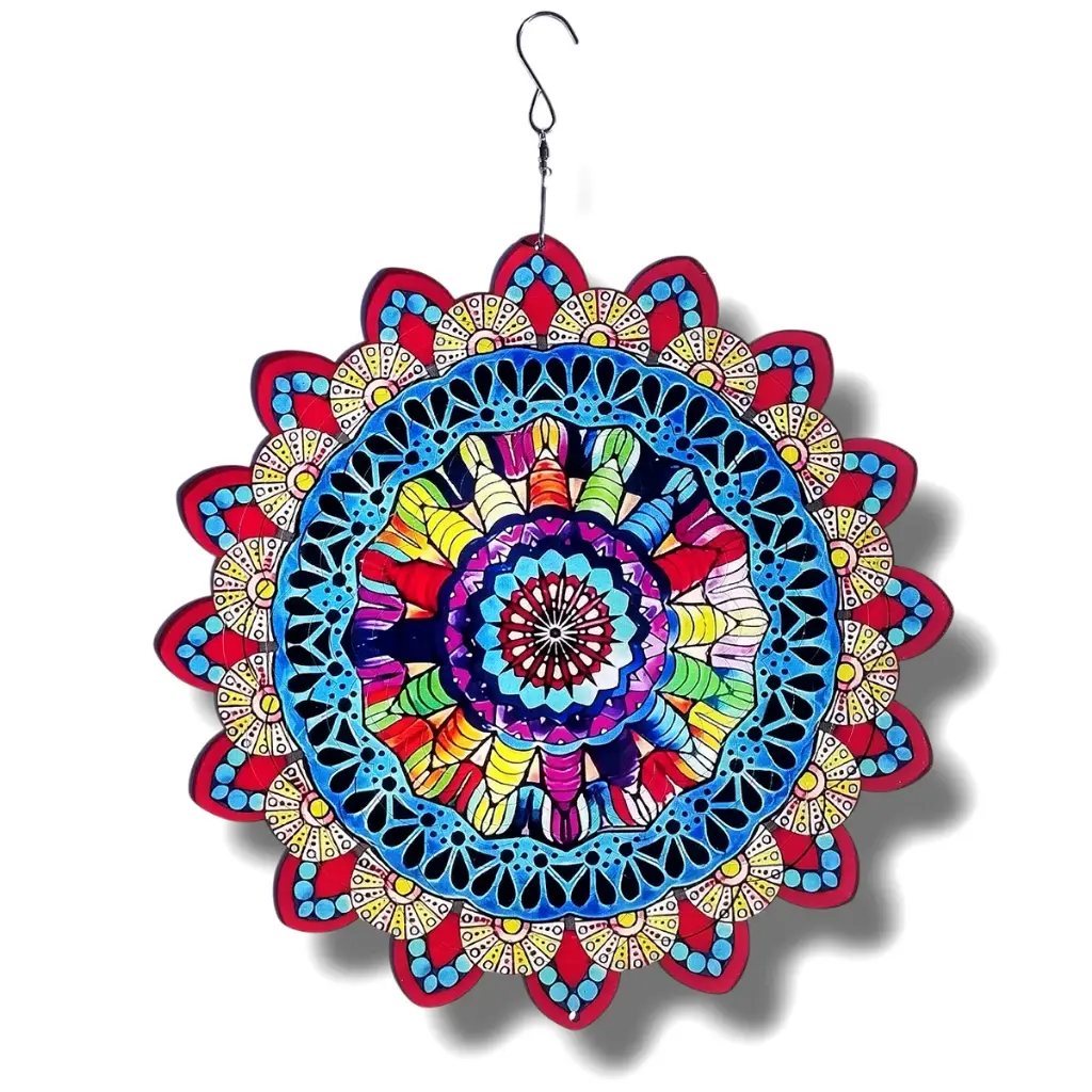 Windspinner Pintado 30cm - Mandala pintoresco (Liquidación)