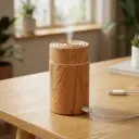 PROMO X10 - Humidificador USB cilíndrico color madera (Ideal para autos)